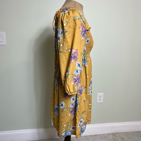 Xhilaration Yellow Floral Sun Dress - Picture 5 of 6